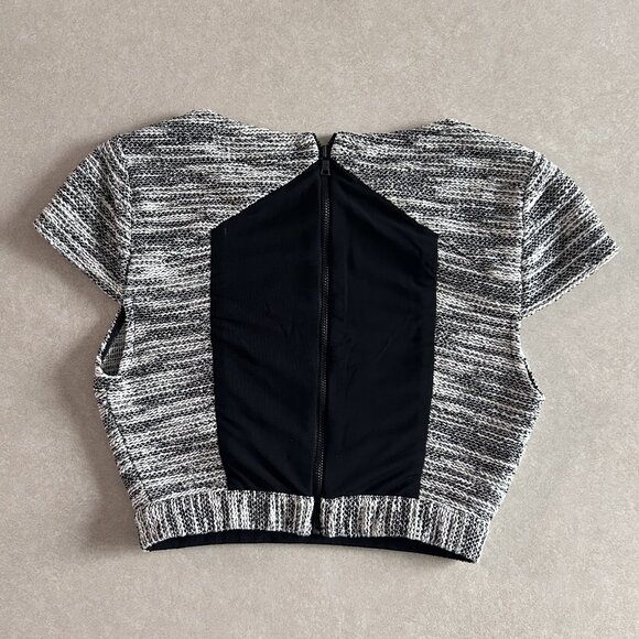 Alice + Olivia Elenore Fitted Tweed Crop Top ASO Taylor Swift - Picture 7 of 11